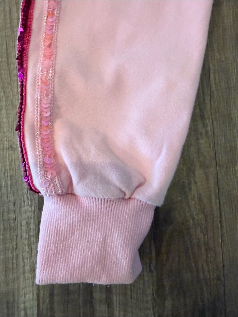 Lola + the boys Pink 'Wicked' Sequin Hoodie & Jogger Set size kids 6 - Picture 7 of 9